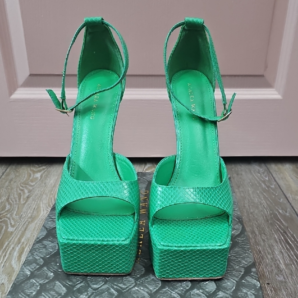 Azalea Wang - Green Platform Sandals